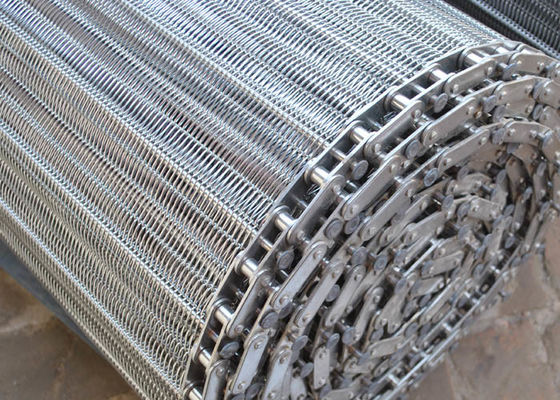Gewundener Draht Mesh Conveyor Belt For Metal Mesh Dryer