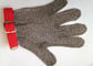 Umschaltbare Edelstahl-Handschuhe des Sicherheits-Niveau-5 mit Textilbügel-Silber-Farbe