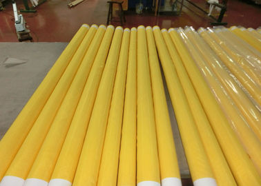 Niedrige Verlängerungs-Einzelfaden-Polyester-Siebdruck-Masche mit Weiß und Gelb