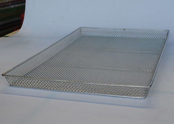 650mm x 460mm 1mm Draht Mesh Tray For Fruit Meat