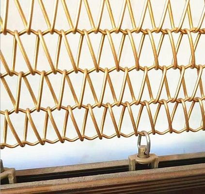 Kettenglied-Vorhang-Aluminiumedelstahl-Spiralen-Metallmasche des Kamin-Schirm-20mm