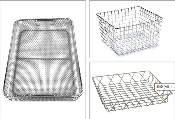 Ein guter Preis. Kundengebundener Korb-Edelstahl SUS304 Rod Wire Mesh Basket 1000-2000ml Online