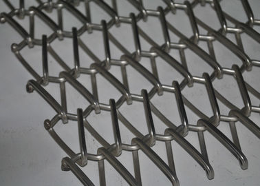 Ein guter Preis. Flaches gewundenes Edelstahl-Förderband für Ofen, Metallmaschen-Gurt Online