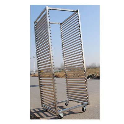 Ein guter Preis. Edelstahl Tray Rack Trolley Rubber/PU/Nylonräder der Antikorrosions-201 Online