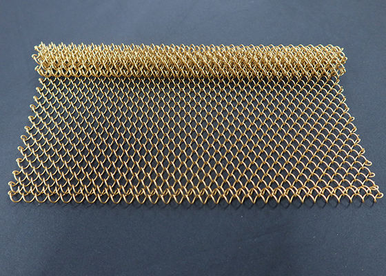 Ein guter Preis. 1.2mm Metall-Mesh Drapery Decorative Wire Mesh-Spulen-Drapierung für Vorhang Online