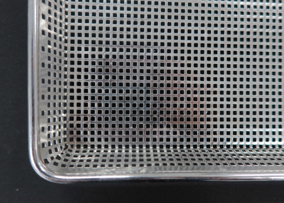 Ein guter Preis. Nahrungsmittelqualität 304 Edelstahlnetzschalen Flachperforiertes Backen zum Trocknen Online