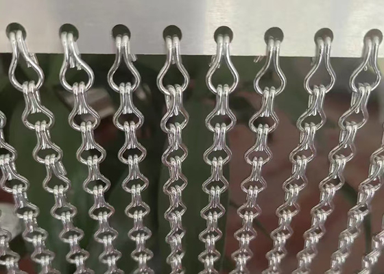 Ein guter Preis. Leichtgewichtsfarbenes Aluminium-Doppelhaken-Fliegschirm-Gittervorhang für Raumteiler Online