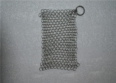Ein guter Preis. Quadratischer Form-Edelstahl Chainmail-Roheisen-Reiniger-Leichtgewichtler Online