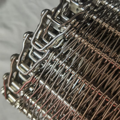 Ein guter Preis. 304 Edelstahl Balance Weave Spiral Wire Mesh Chain angetriebenen Gefrierschrank Förderband Online
