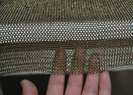 Ein guter Preis. Goldene Farbe geschweißter Chainmail-Ausschnitt-Handschuh zur Sicherheit, Chainmail-Küchen-Handschuh Online