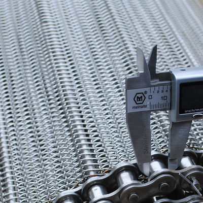 Ein guter Preis. Mittel-Edelstahl-gewundener Gefrierschrank-Draht Mesh Balance Weave Conveyor Belt für Ofenofentrockner Online