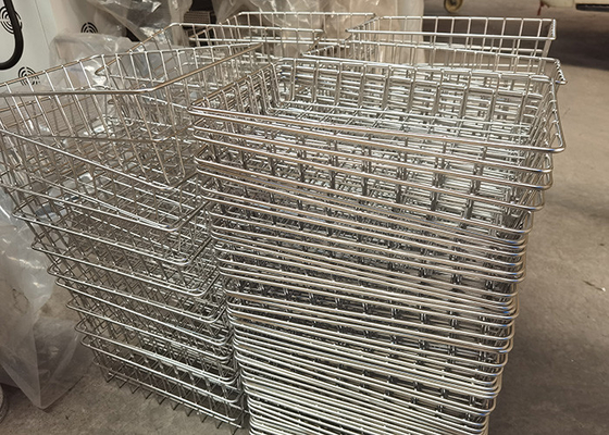 Ein guter Preis. Handelsbäckerei-Edelstahl Mesh Basket Custom Size 304 Speicherungsbrot-Kuchen Online