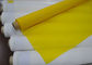Niedriges Verlängerungs-Polyester-Silk Müllergaze für Siebdruck, weiße/Gelb-Farbe