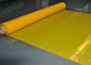 Gelbe Polyester-Maschen-Gewebe-Siebdruck-T-Shirt Druckhohe dichte, 91 Mikrometer