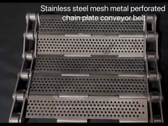 Edelstahl 304 316 Metallperforierte Kettenplatte Förderband