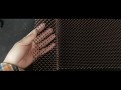 Dekorative Flexible Gold Aluminium Gewickelt Draht Gewebe Hängende Metallkette Link Mesh Deckenvorhang F