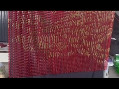 angepasste Farbe Doppelhaken Dekoration Aluminium Kettenverbindung Mesh Vorhang