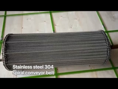 Spiraleförderband aus Edelstahl