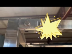 4 Zoll Räder Edelstahl-Rek-Trolley 300 kg für Trocknerei