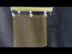 Gold-Aluminium-Dekorativ-Schienenmaschen-Deckenvorhang