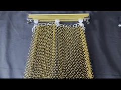 Aluminium-Spiraldraht Spirale Mesh Decke Vorhang Strecke Decke