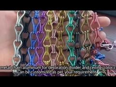 Aluminium-Doppelhaken-Kette-Verbindung Dekorationsdrahtnetztürvorhang