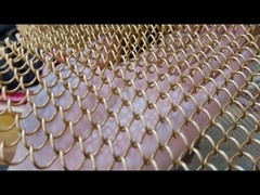 Dekorative Metall-Spulenvorhang-Mesh für Hochzeiten, Wasserfall-Raumteiler