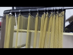 Dekorative goldfarbene Metallgittervorhang Metalldrahtgittervorhang für Innenarchitektur