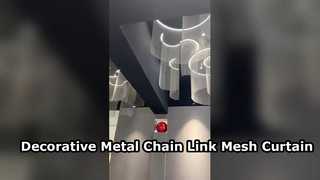 Dekoratives Drahtgeflecht aus Aluminiumkettengliedern