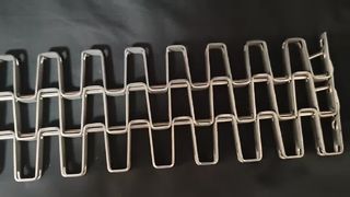 Maßgeschneiderte hitzebeständige kontinuierliche Lebensmittel-SS304-Metall-316-Edelstahl-Hufeisen-Great-Wall-Masche flach