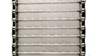 Metall-Förderband aus kohlenstoffhaltigem Stahl mit Scharnieren für Schrottspäne und Lamellennetz für CNC-Maschinen