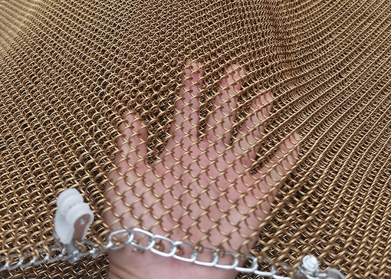 1.5mm Metall-Mesh Drapes For Fireplace Room-Teiler