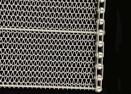 1mm Draht Mesh Conveyor Belt Stainless Steel balancierte Webart-Spirale für Backen