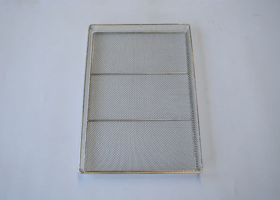 Draht des Edelstahl-304 316 Mesh Tray Food Grade Custom Size FDA-gebilligt