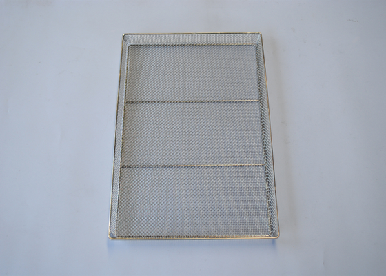 Ein guter Preis. Draht des Edelstahl-304 316 Mesh Tray Food Grade Custom Size FDA-gebilligt Online