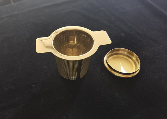 Ein guter Preis. Wiederverwendbares Teesieb aus Edelstahl 304 mit Deckel und Griffen Online