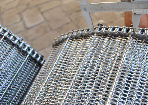 Ein guter Preis. Nahrungsmittelgrad 304SS asphaltieren Mesh Conveyor Belt 120cm für das backende waschende Abkühlen Online