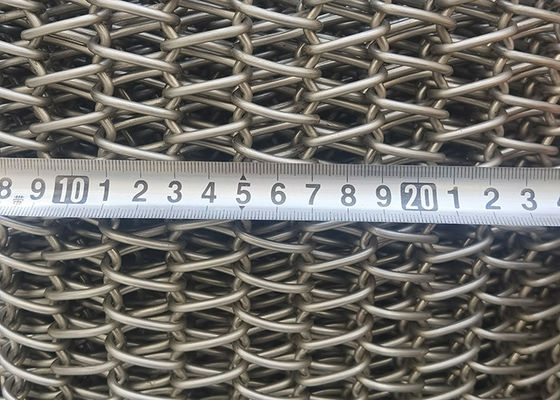 Gewundener Draht Mesh Conveyor Belt Heat Resistant des Edelstahl-2080 1050 Grad