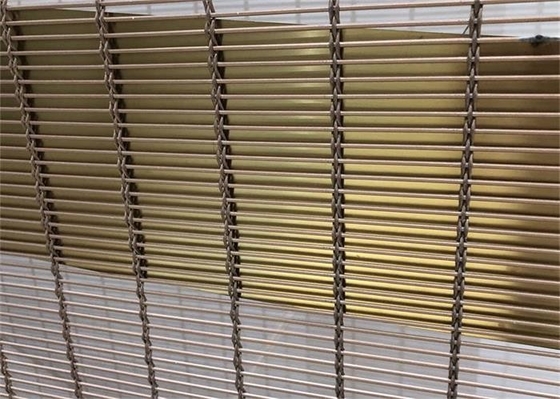 Ein guter Preis. Gold-Farb-dekorative Metall-Mesh Sheets For Exterior Wall-Dekoration Online