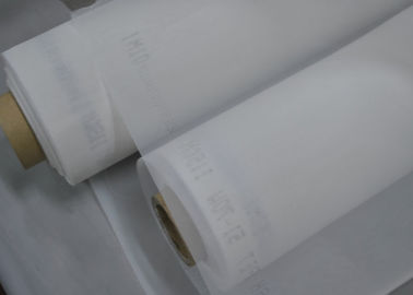 Ein guter Preis. Weiße 87-Zoll hohe Polyester-Siebdruck-Masche der Spannungs-150T für den Leiterplatte-Druck Online
