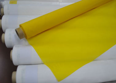 Ein guter Preis. Niedriges Verlängerungs-Polyester-Silk Müllergaze für Siebdruck, weiße/Gelb-Farbe Online
