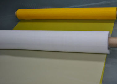 Ein guter Preis. Weiße/Gelb-Einzelfaden-Polyester-Masche 100% für Textildrucken 120T - 34 Online