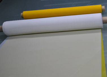 Ein guter Preis. Maschen-Rolle des Siebdruck-165T-31 für PWB/Glasdrucken, weiße/Gelb-Farbe Online