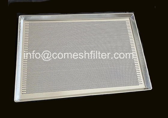 Ein guter Preis. Glatter Edelstahl-Draht Mesh Tray Silver des Rand-10-100kg Online