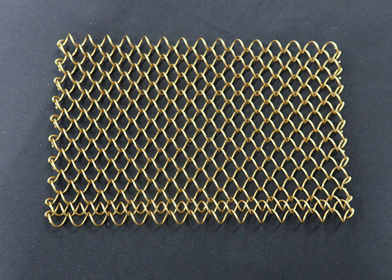 Ein guter Preis. Leichter 1.2mm Kettenglied-Vorhang-dekoratives Aluminiummetall für Innendecke Online