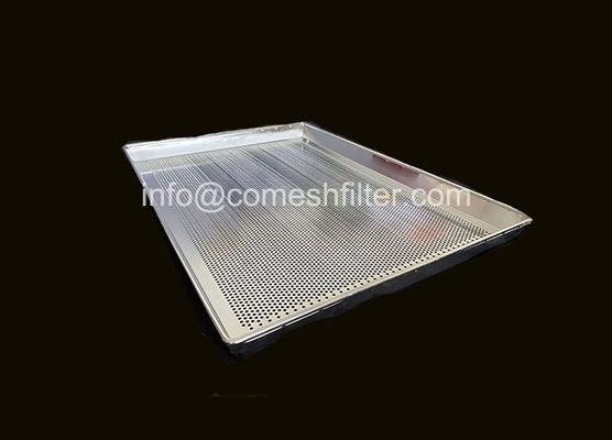Ein guter Preis. Perforierte Stahldrahtnetzschalen Trocknung Dehydrierung Backen 304 316 Online