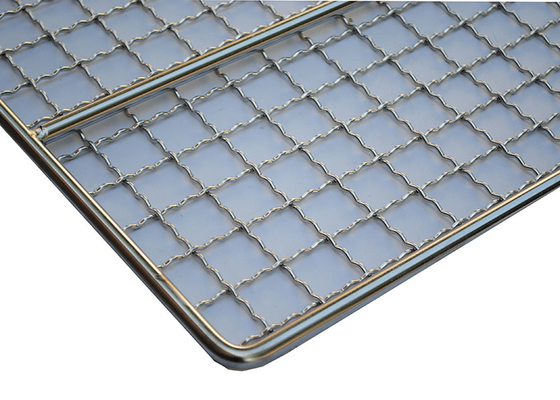 Anpassung Größe Grill Wire Mesh Backflasche Edelstahl 304 Rechteckig für Ofen