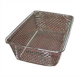 Ein guter Preis. Nahrungsmittelgrad Drahtgewebe-Metalldraht-Korb, Edelstahl-Maschendraht-Körbe Online