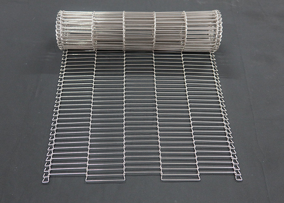 Ein guter Preis. 1 mm Lebensmittel-Schokolade-Enrober Drahtnetzförderband Edelstahl Flat Flex Online