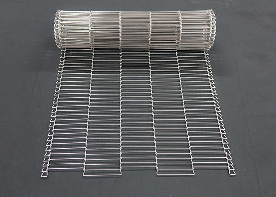 1 mm Lebensmittel-Schokolade-Enrober Drahtnetzförderband Edelstahl Flat Flex